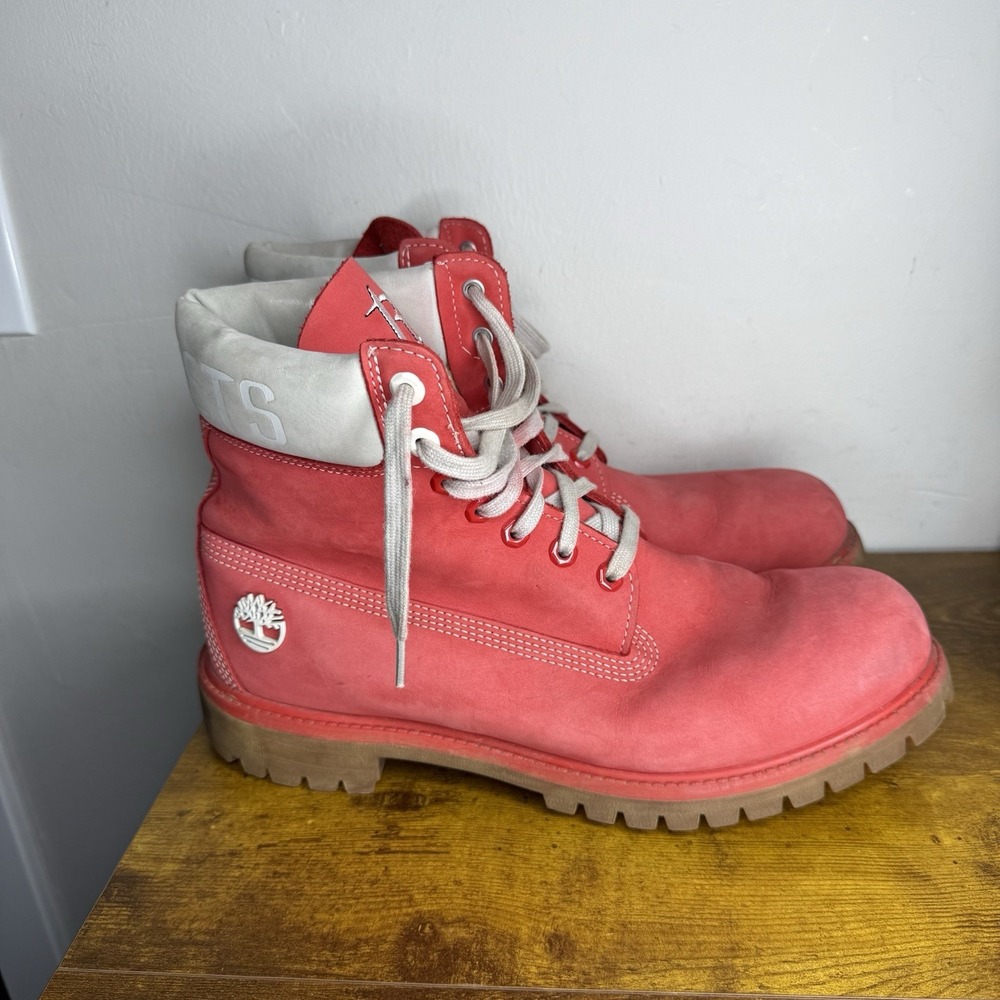 Houston Rockets Timberland Premium Red Boots NBA Men's Size 11.5 M US